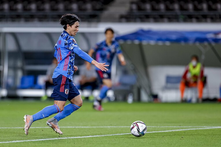 ミャンマー戦の南野拓実©Kiichi Matsumoto/JMPA