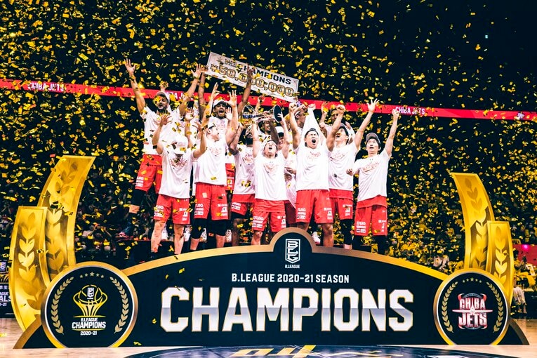 昨シーズン優勝の瞬間　©CHIBA JETS FUNABASHI/PHOTO:KeisukeAoyagi