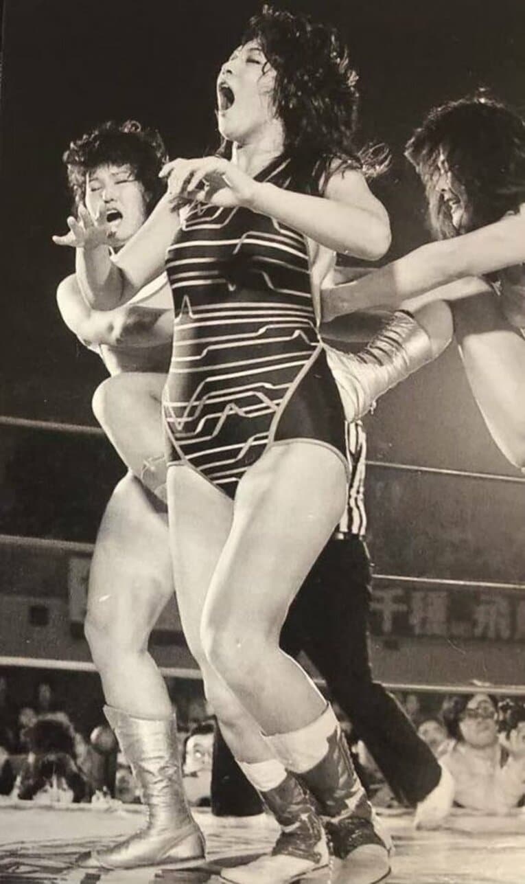 全女で活躍したジャンボ堀さんの現役時代　提供：ジャンボ堀