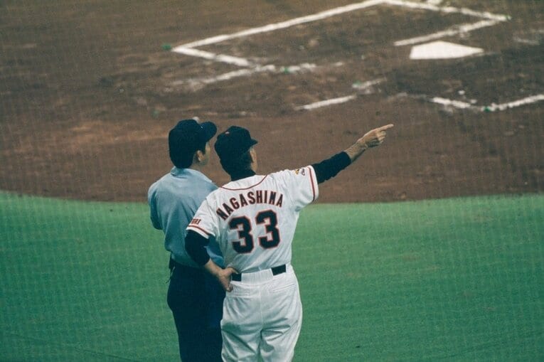 1996年の長嶋監督　©Sports Graphic Number