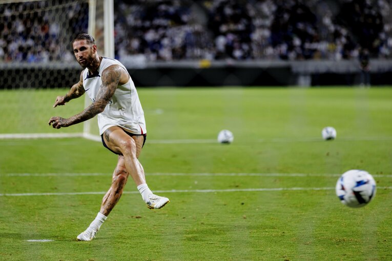 24日、大阪での練習　©Kiichi Matsumoto