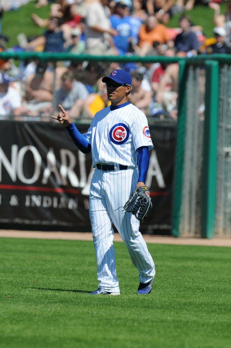 カブス時代の福留　©Naoya Sanuki