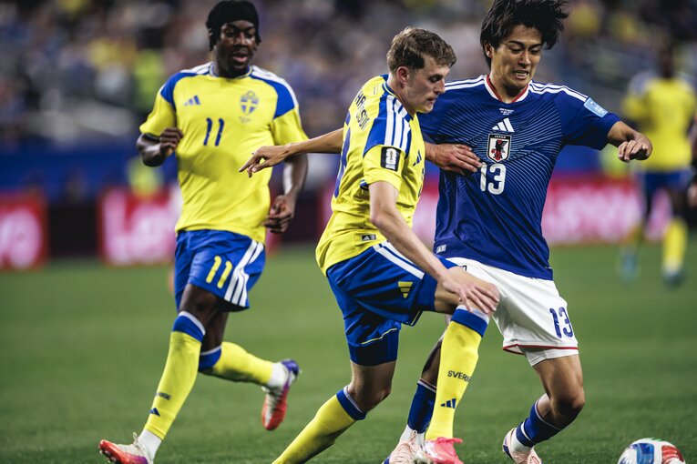 【中村敬斗レア写真集】北中米W杯の中村敬斗（画像は右に続きます）　©Kiichi Matsumoto/JMPA