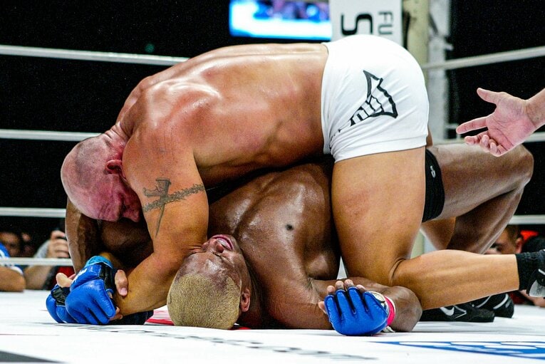 2004年8月、ロン・ウォーターマンにV1アームロックで一本負け　©Susumu Nagao