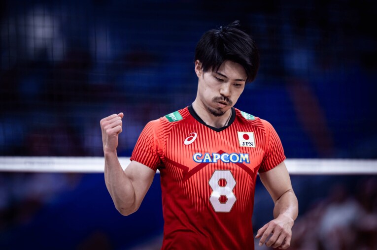 ネーションズリーグ準々決勝（vsスロベニア）©︎FIVB