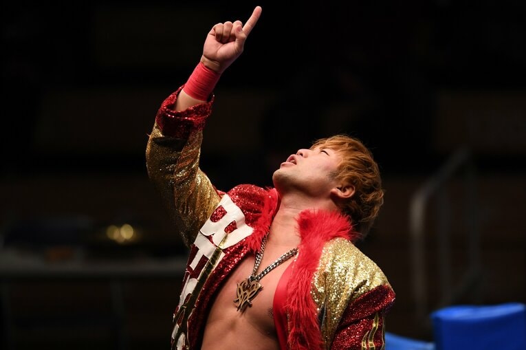 1月2日（昼）の全日本プロレス。宮原健斗の決めポーズ