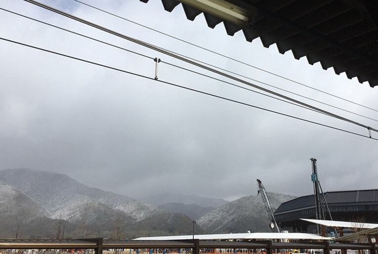 J2サンガ新スタジアムに突撃取材！臨場感抜群、明智光秀も学べる？(2)