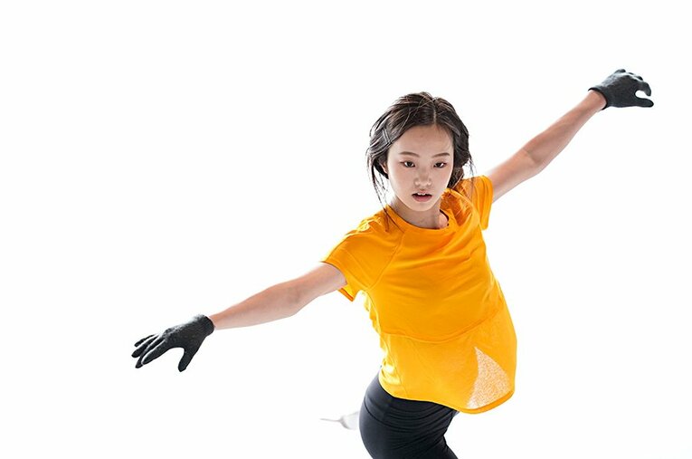 ラファエル・アルトゥニアンの指導のもと練習に励む本田。今季GPシリーズはスケートカナダ、中国杯に出場する。 ／ photograph by Nobuaki Tanaka