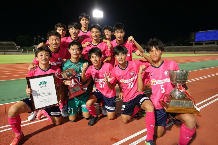 日本クラブユースサッカー選手権を制したセレッソ大阪U-18　©JFA/AFLO