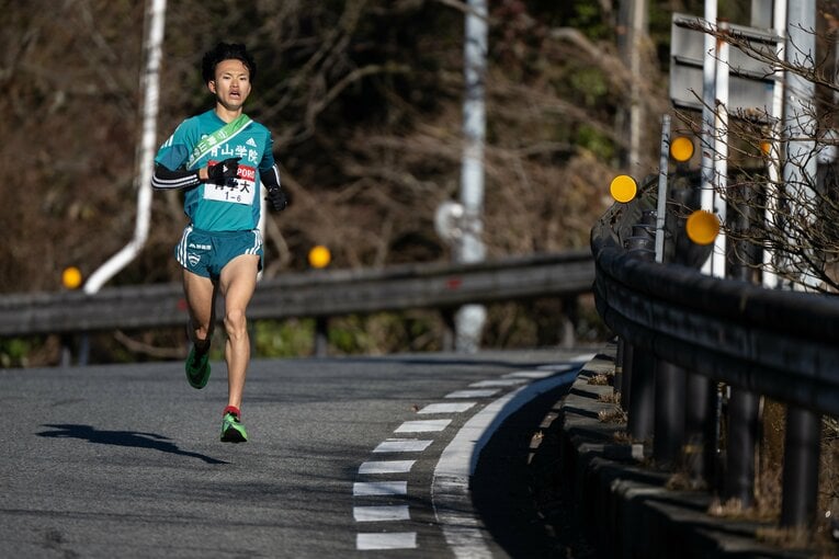6区を走った西川魁星（4年）。区間20位だった　©Nanae Suzuki