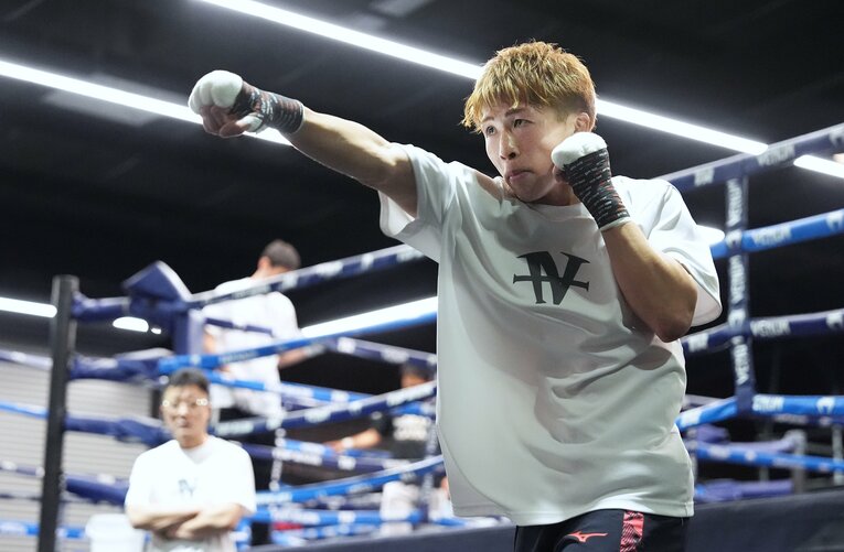 井上尚弥のジムワーク　©Naoki Fukuda