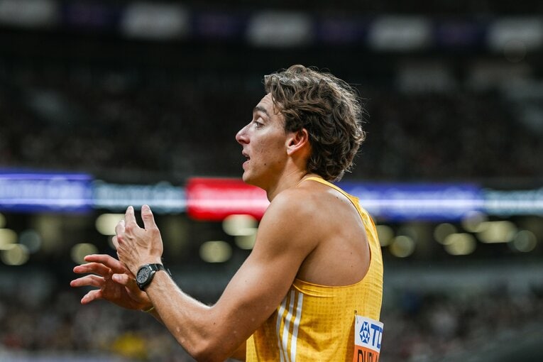 世界陸上で世界新記録を達成したスウェーデンのデュプランティス　©Nanae Suzuki