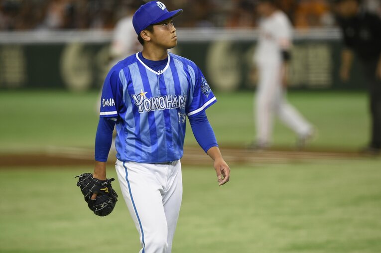 2016年CS第1ステージに登板した今永　©Hideki Sugiyama