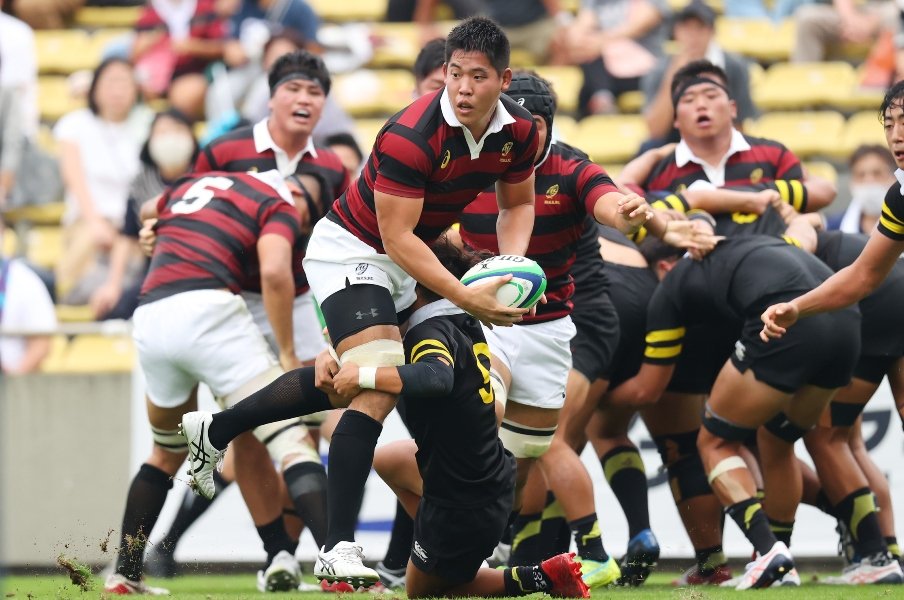 主力選手を欠く中でも主将・丸尾を中心に戦い、勝利をつかんだ早大　©︎AFLO