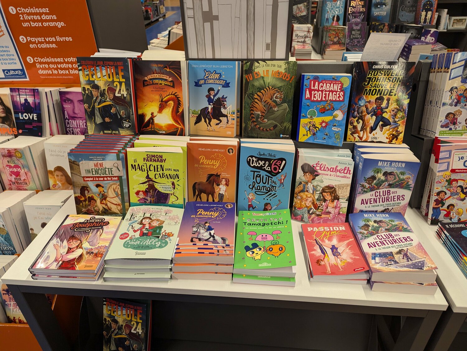 本屋の一角。子ども向けの書籍にも馬のイラストが多数　©Yu Saito