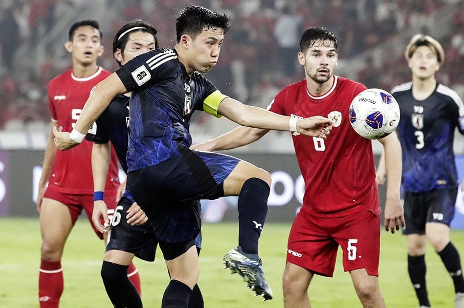 日本代表のW杯出場確率「99％超」だが…“インドネシア戦の大ピンチ”は不運だけで済まない「それでも守らないと」遠藤航が力を込めたワケ＜Number Web＞ photograph by EPA/JIJI PRESS