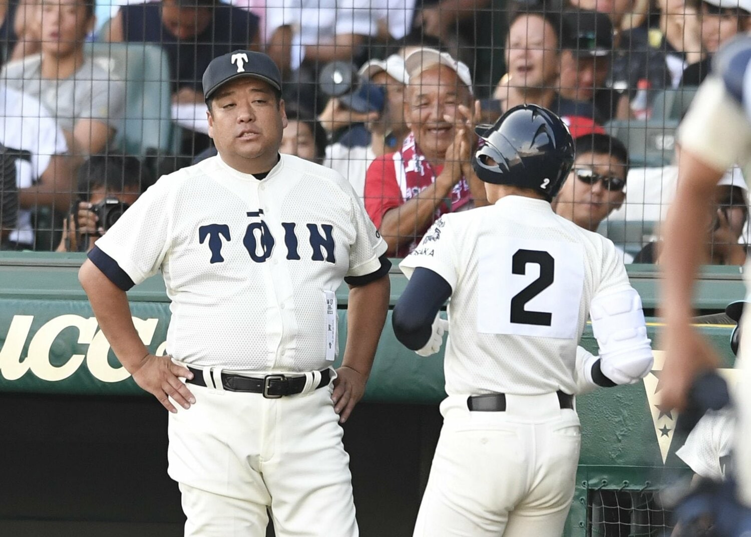 西谷監督も福井（背番号2）には大きな信頼を寄せていた　ⒸSankei Shimbun