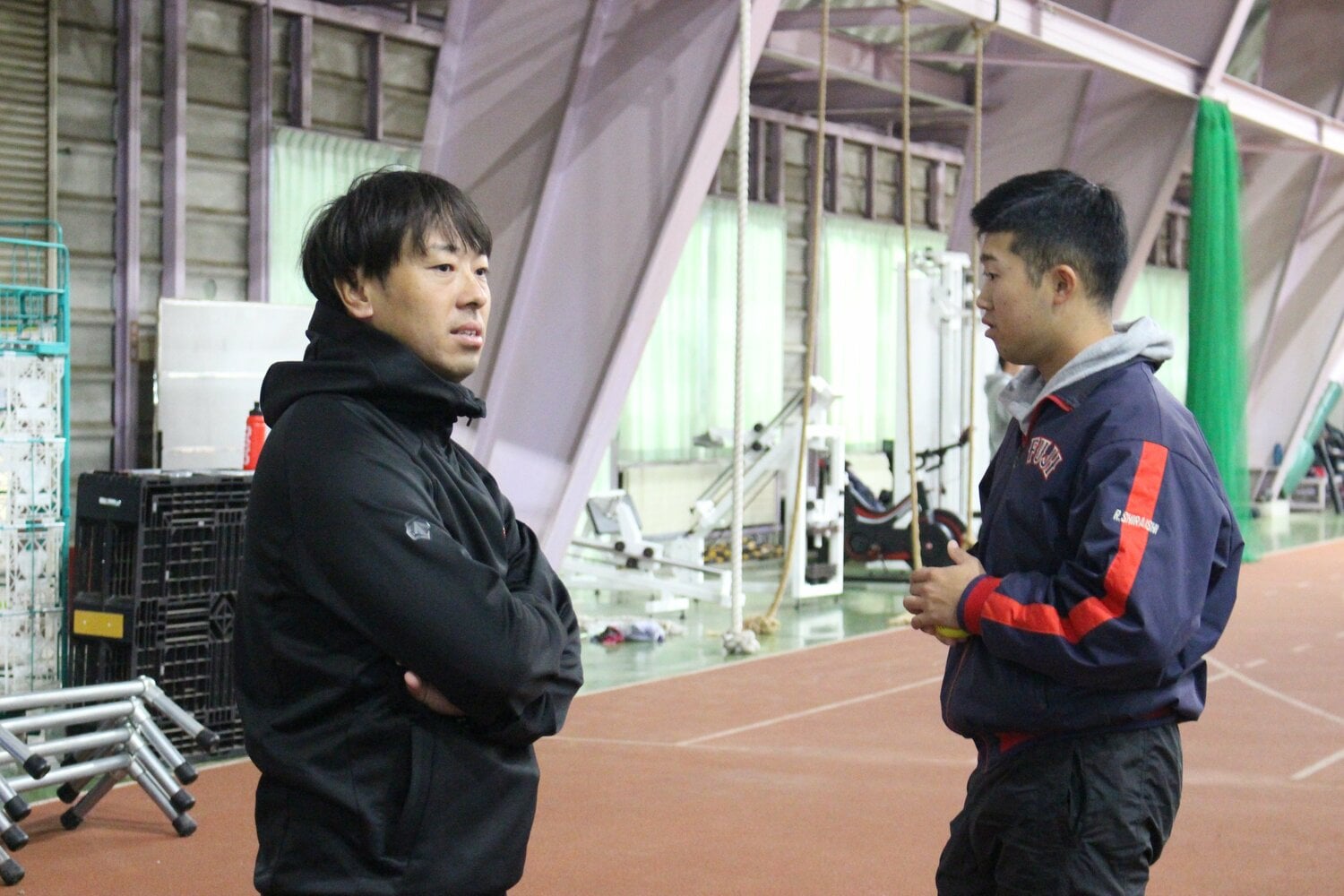 勝つことで「アピールの機会が増える」と安田監督。常に実益を考える　©NumberWeb