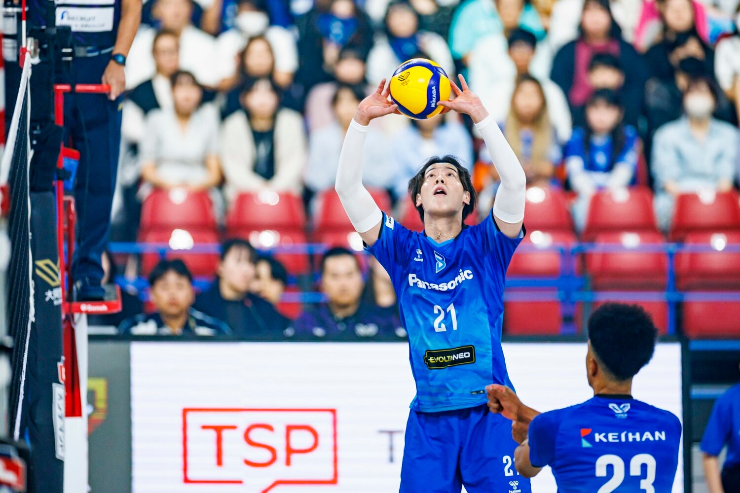 昨シーズンは大阪ブルテオンでプレーした永露元稀 ©︎Kiichi Matsumoto