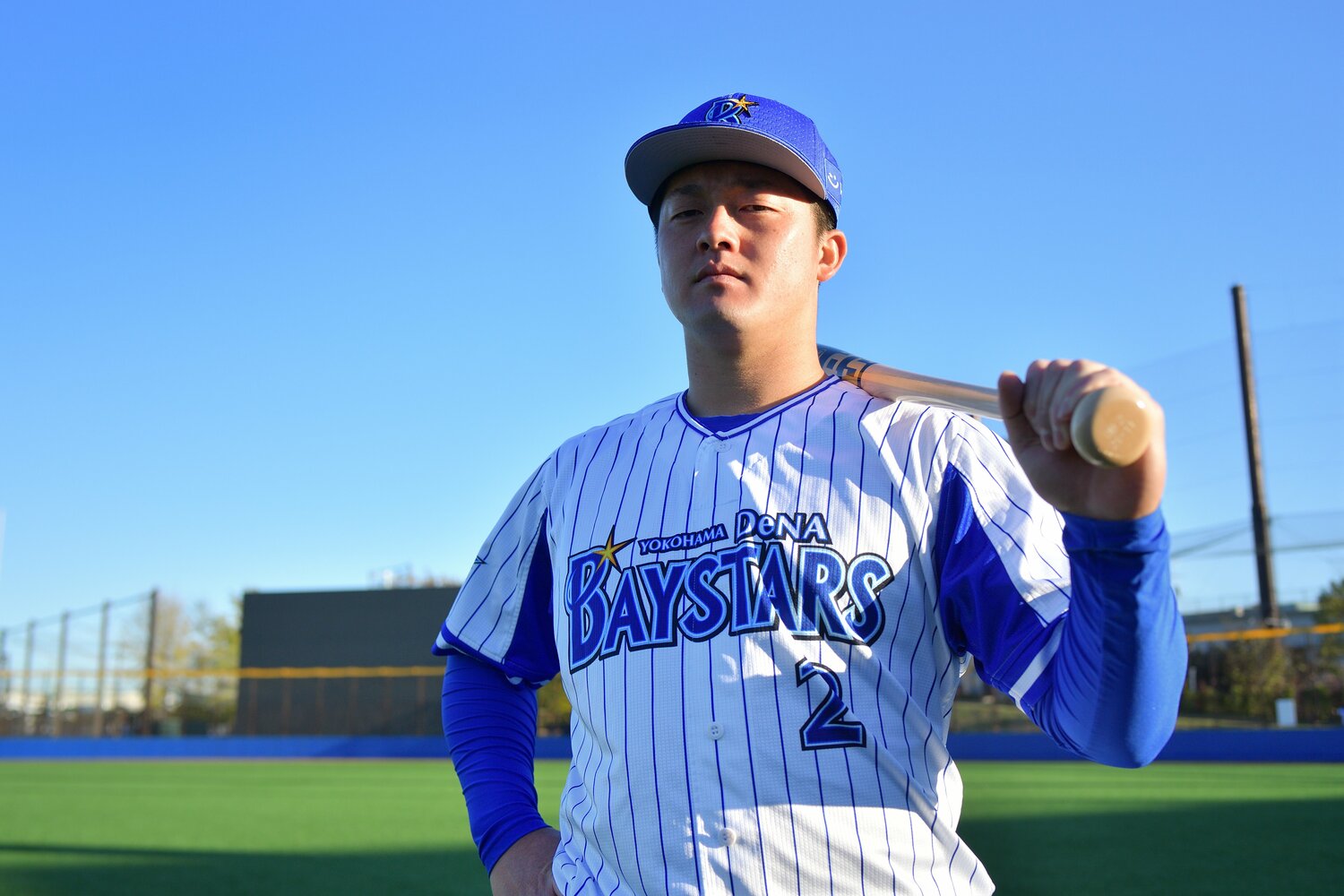 昨年1月、プロ2年目を控えた撮影の牧　©Hideki Sugiyama