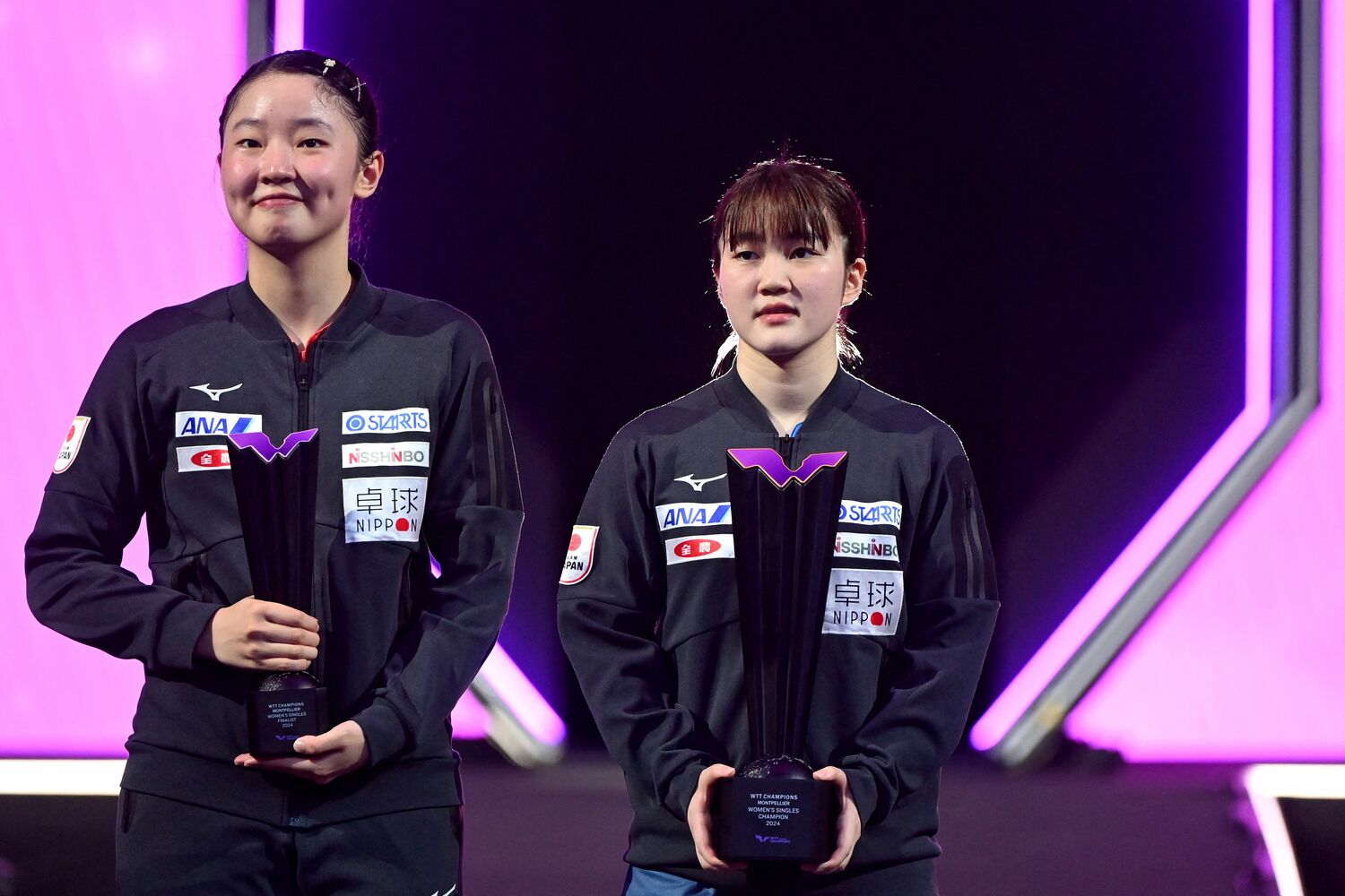 今回決勝で敗れた張本美和は大藤を「別人のように強かった」と証言した　©AFLO