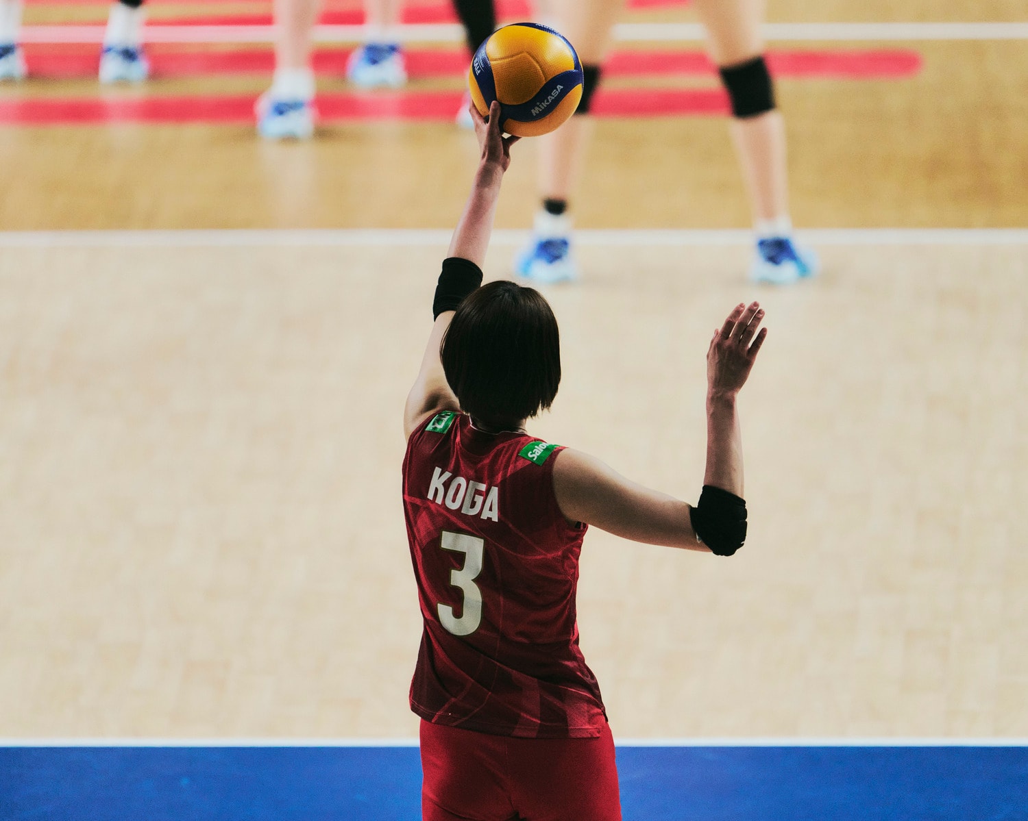 高校時代に日本代表に選出。以降、女子バレーボール界を牽引してきた古賀紗理那さん　©︎Yuki Suenaga