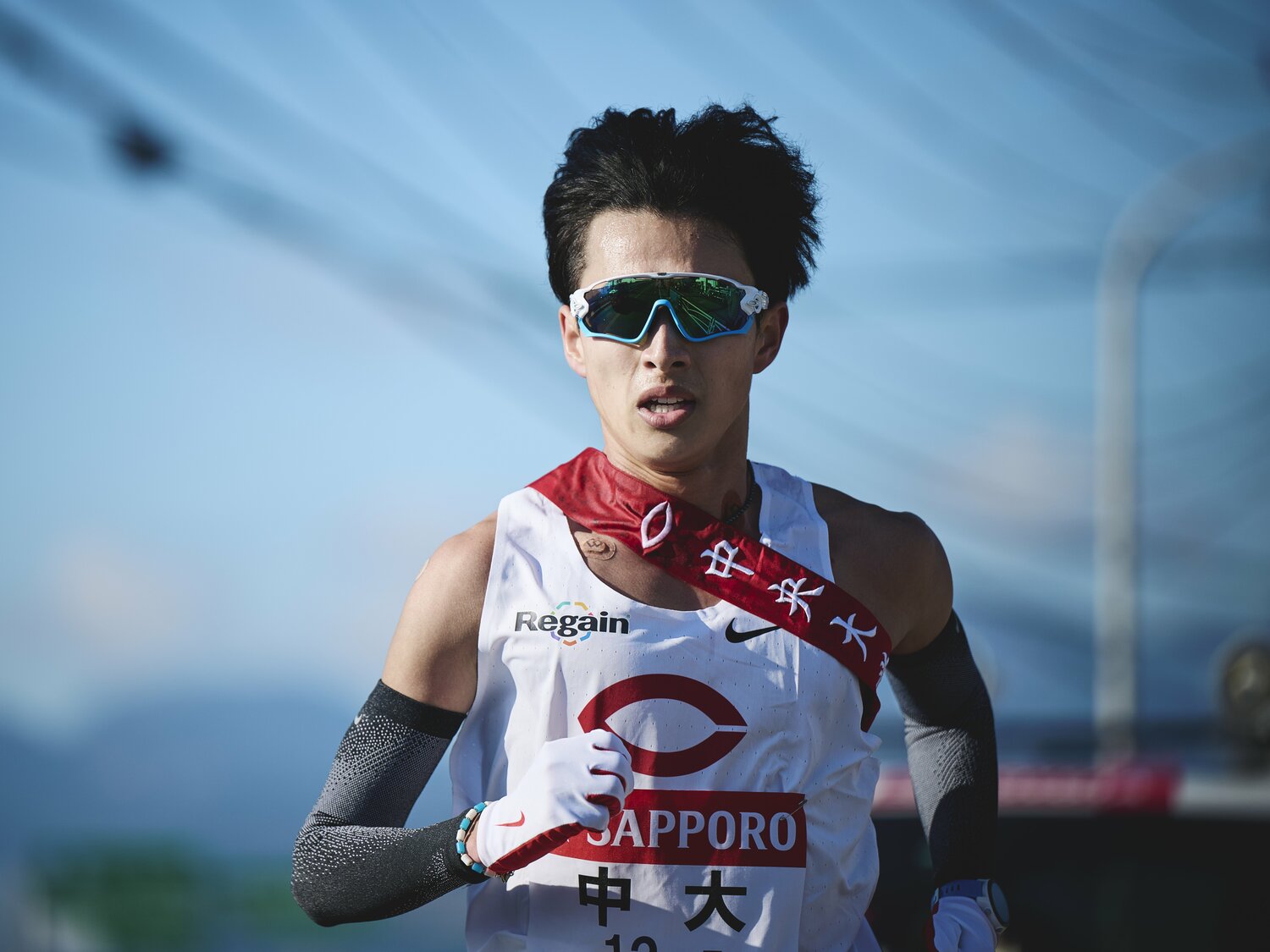 2022年箱根駅伝では7区18位だった居田　©Yuki Suenaga