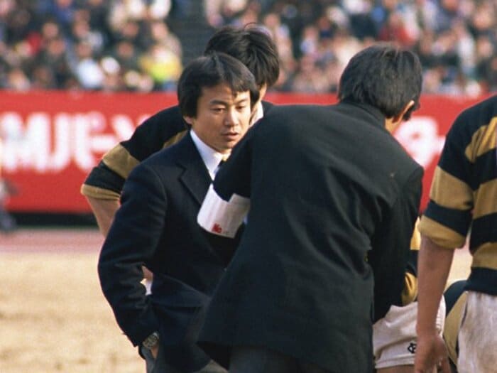 常にラグビー界の先頭を走っていた。上田昭夫さんの表情が忘れられない。<Number Web> photograph by AFLO