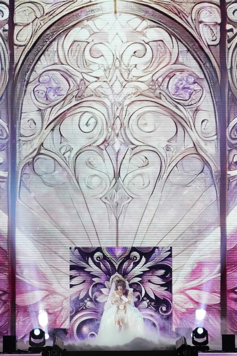 入場する中野たむ　©Masashi Hara