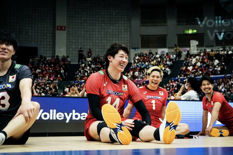 ネーションズリーグ ブルガリア戦　©︎FIVB