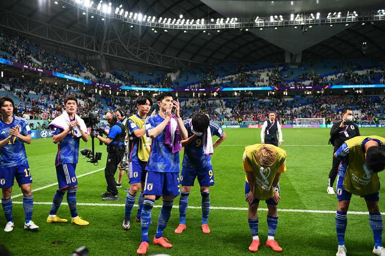 クロアチア戦の試合後　©Takuya Kaneko/JMPA