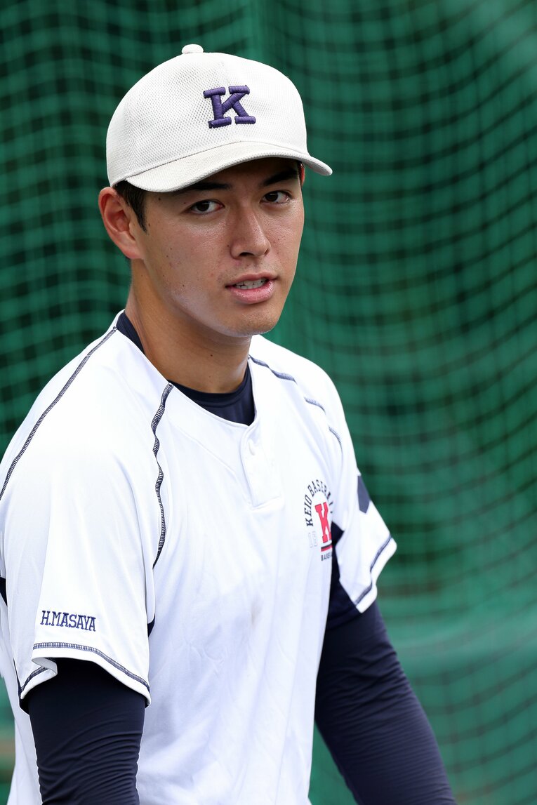 慶応大4年・清原正吾　©Shigeki Yamamoto