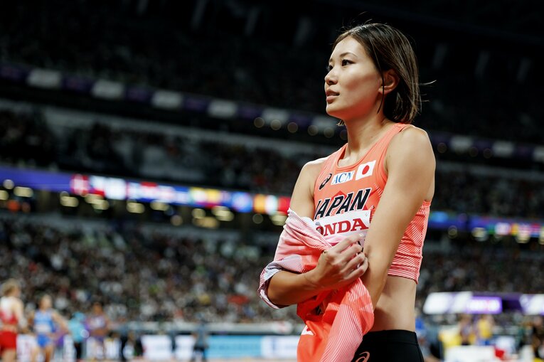 東京世界陸上での高橋。今季の不調を大舞台で払拭して見せた　©Kiichi Matsumoto