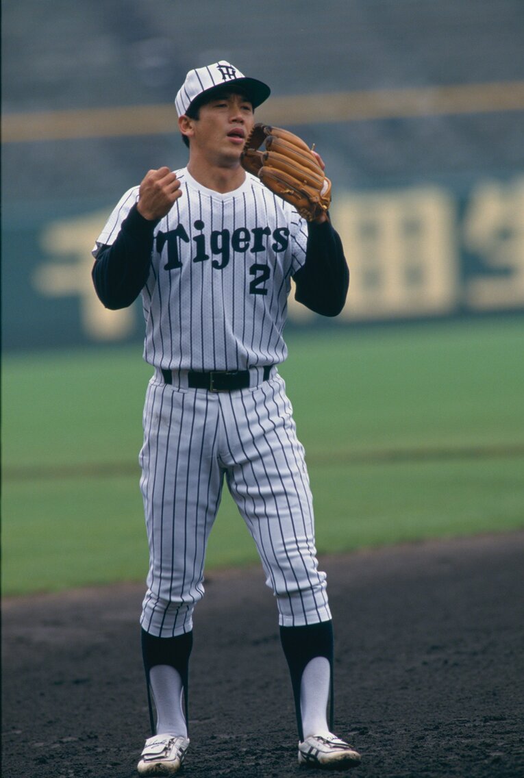 現役最後の2年間は阪神でプレーした　©BUNGEISHUNJU