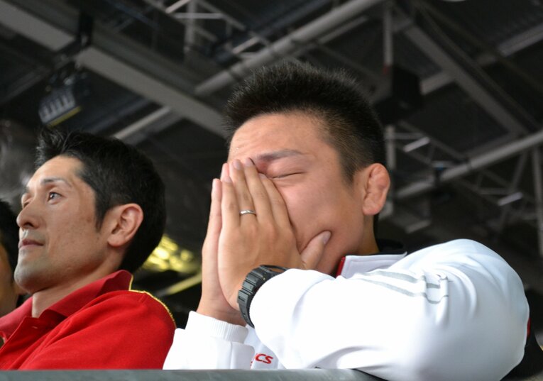 ロンドン五輪会場での康司さん　©JIJI PRESS