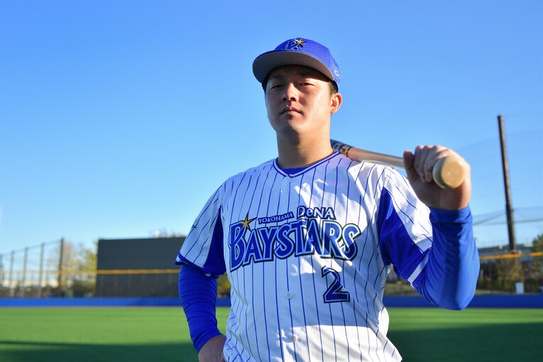 昨年1月、プロ2年目を控えた撮影の牧　©Hideki Sugiyama