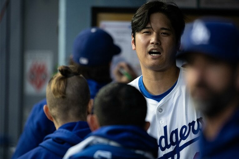 【翔平の英語でコミュニケーション】ドジャースタジアムでの表情　©Nanae Suzuki