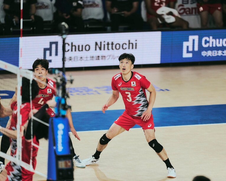 深津旭弘（VNLポーランド戦）　©︎Yuki Suenaga