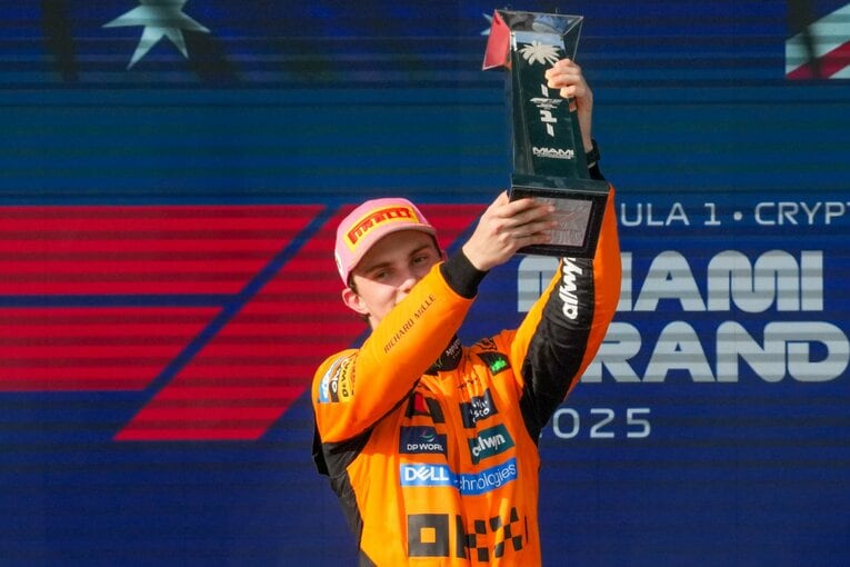 3連勝、131ポイントで首位を独走しはじめたピアストリ。2位はチームメイトのランド・ノリスで115ポイント　©Getty Images