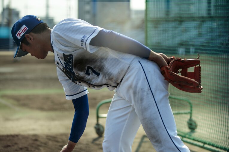 2019年3月、1年目の根尾　©Kiichi Matsumoto