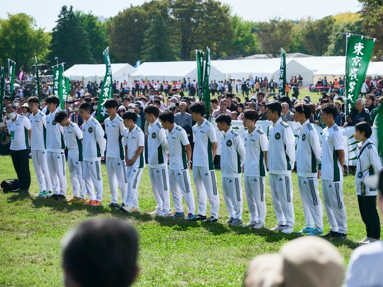 本戦出場を決めた東京農業大学。第100回箱根路の沿道に名物「大根踊り」が帰ってくる　©Yuki Suenaga
