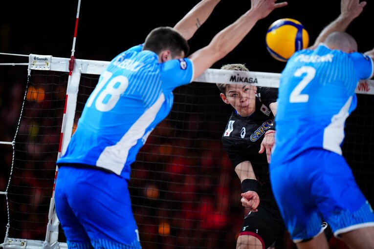 西田有志（VNLスロベニア戦）　©︎Volleyball World