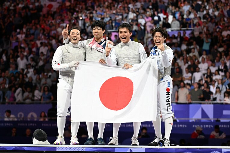 男子フルーレ団体決勝戦　©Naoya Sanuki/JMPA