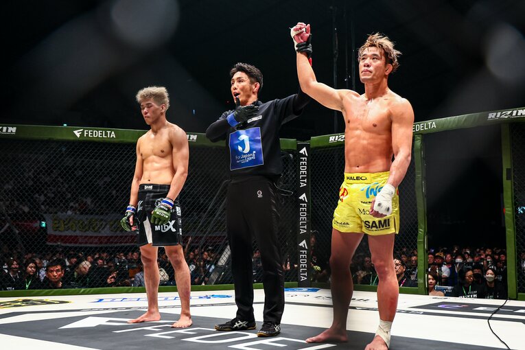 山本空良に完勝した金原はヴガール・ケラモフ戦を直訴した　©RIZIN FF Susumu Nagao