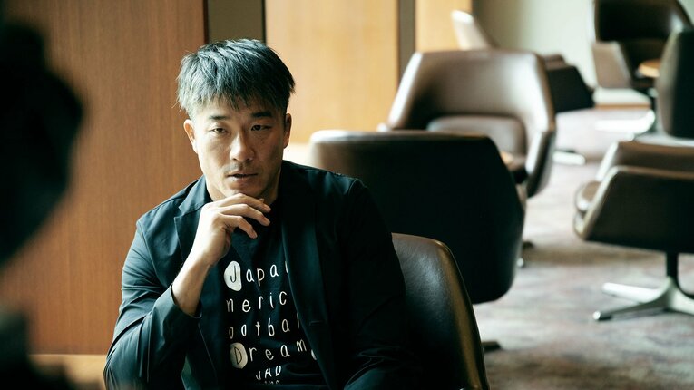 インタビューに答える木下さん　©Kanta Takeuchi