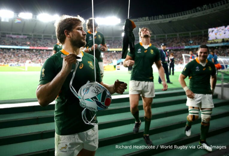 悔しがる稲垣、飛ぶバレット……。ラグビーW杯ベスト8の激闘シーン。(12) ／ photograph by Richard Heathcote / World Rugby via Getty Images