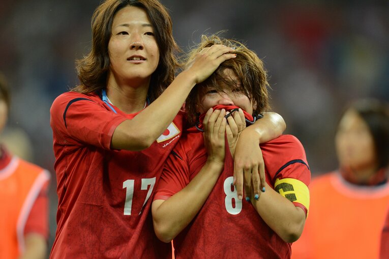 永里優季、宮間あや（2012年ロンドン五輪）©︎JMPA　