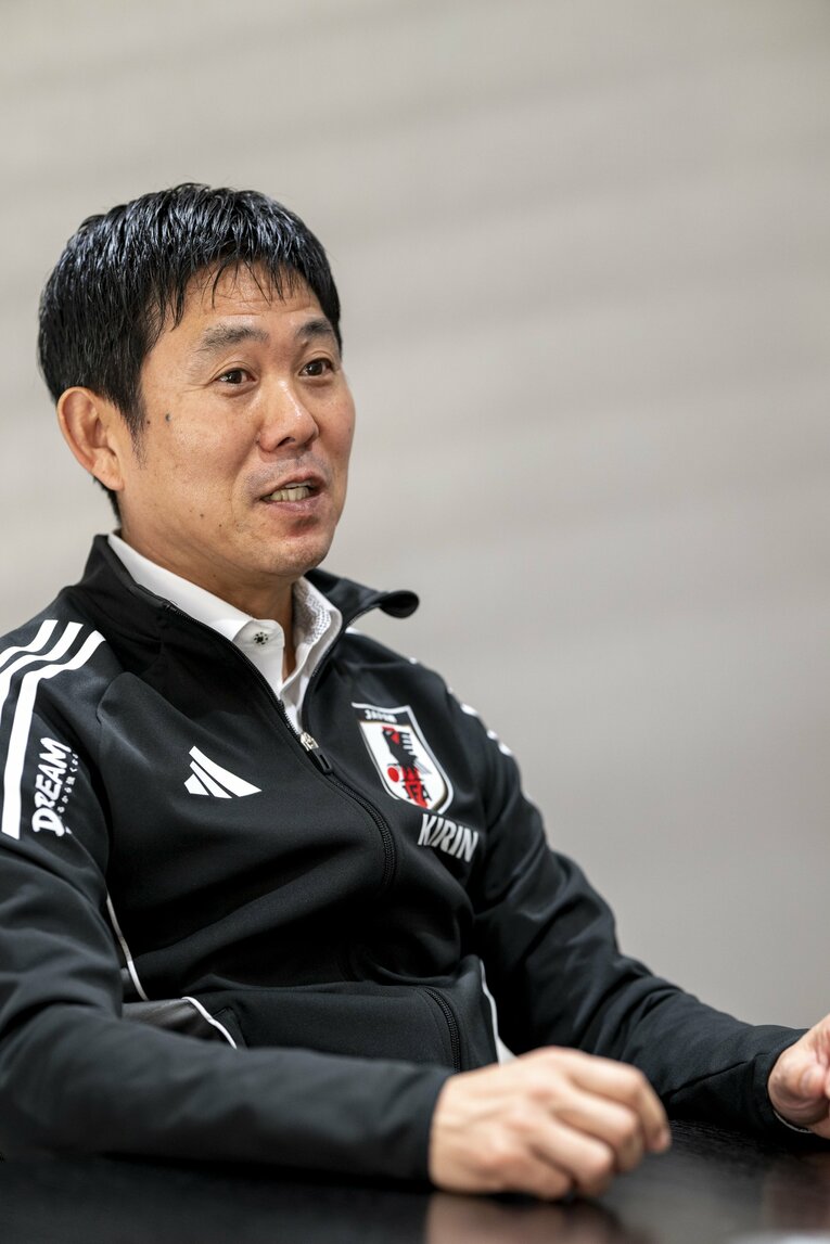 ブラジル戦を振り返る森保監督　©Asami Enomoto