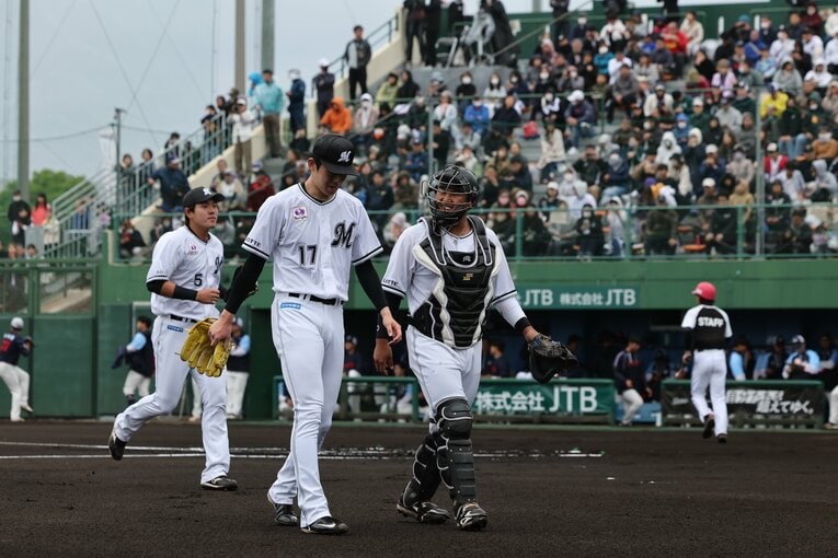今シーズンも「黄金バッテリー」の息のあったコンビネーションが見たい　©︎Chiba Lotte Marines