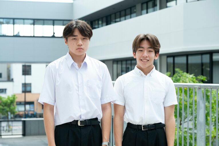 高本（左）と中出の1年生コンビ　©︎Tadashi Hosoda　